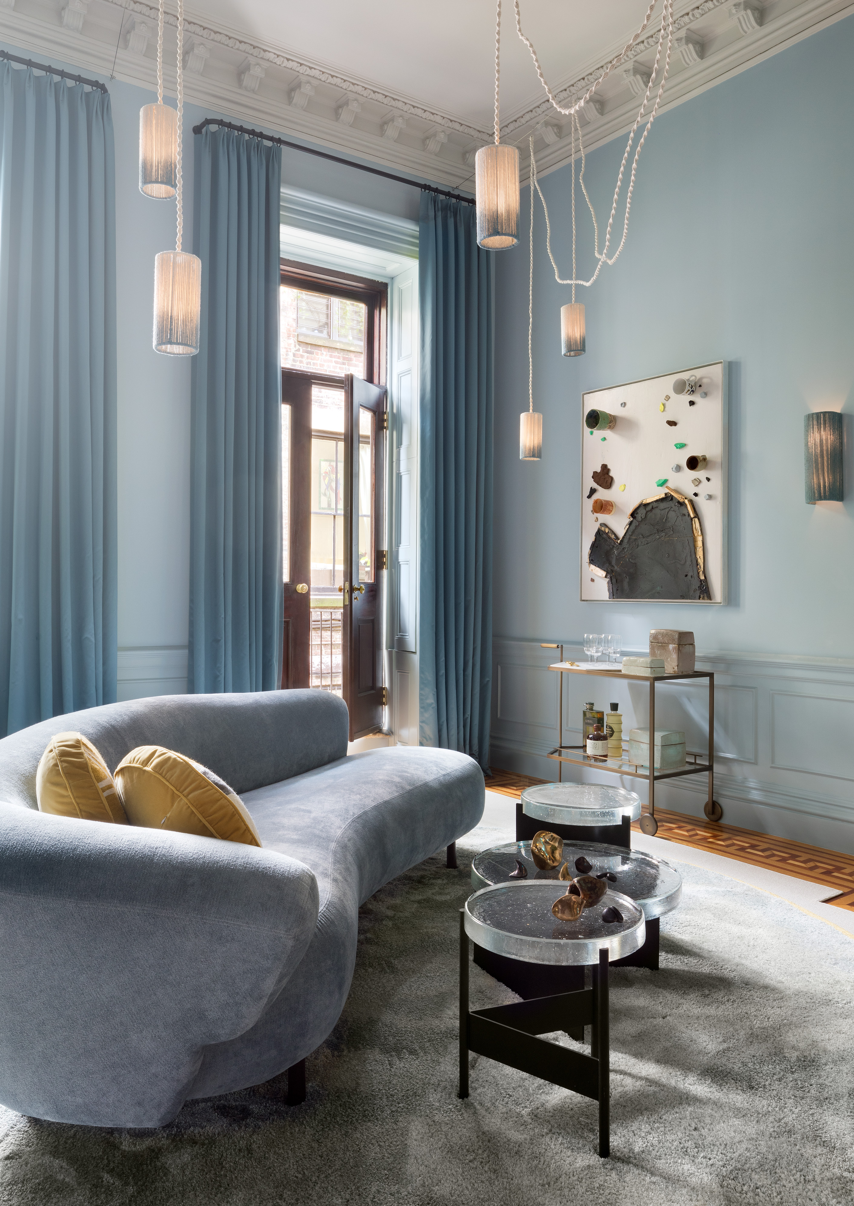 Designer ripplefold drapery