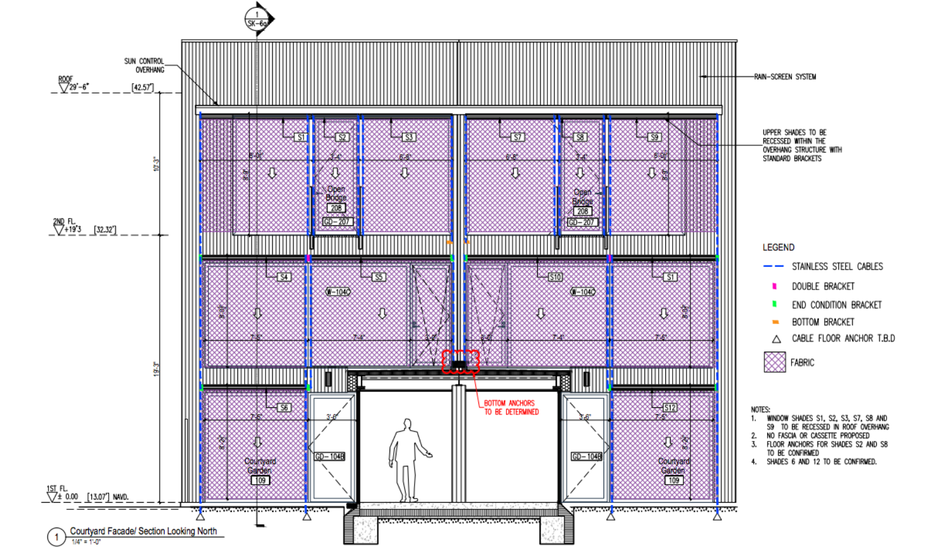 Cable guide exterior shades