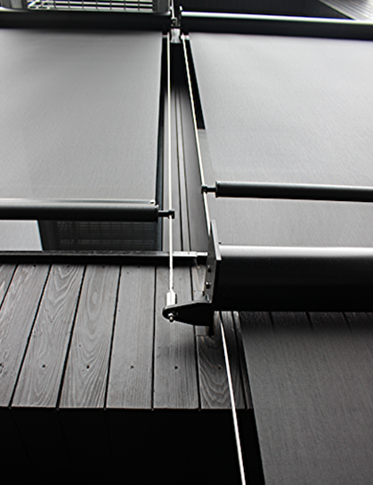 cable guide exterior shade