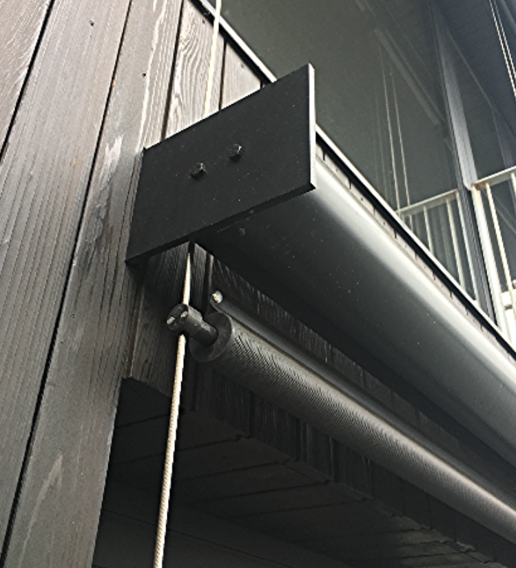 Cable guide exterior shades