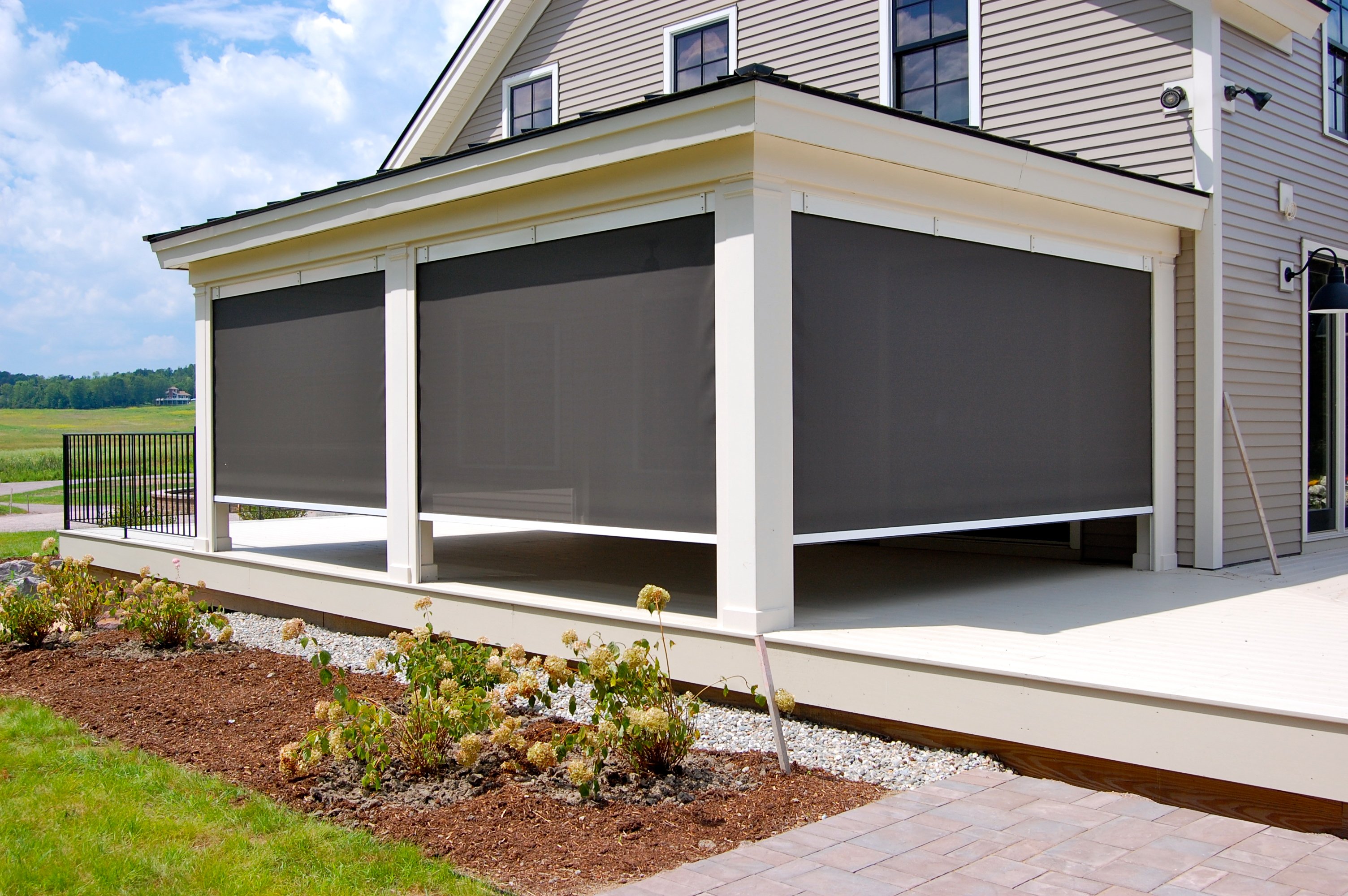 Cable Guided Exterior Shade Residential Custom