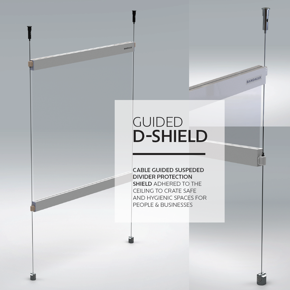 PPE protective vinyl clear roller shade